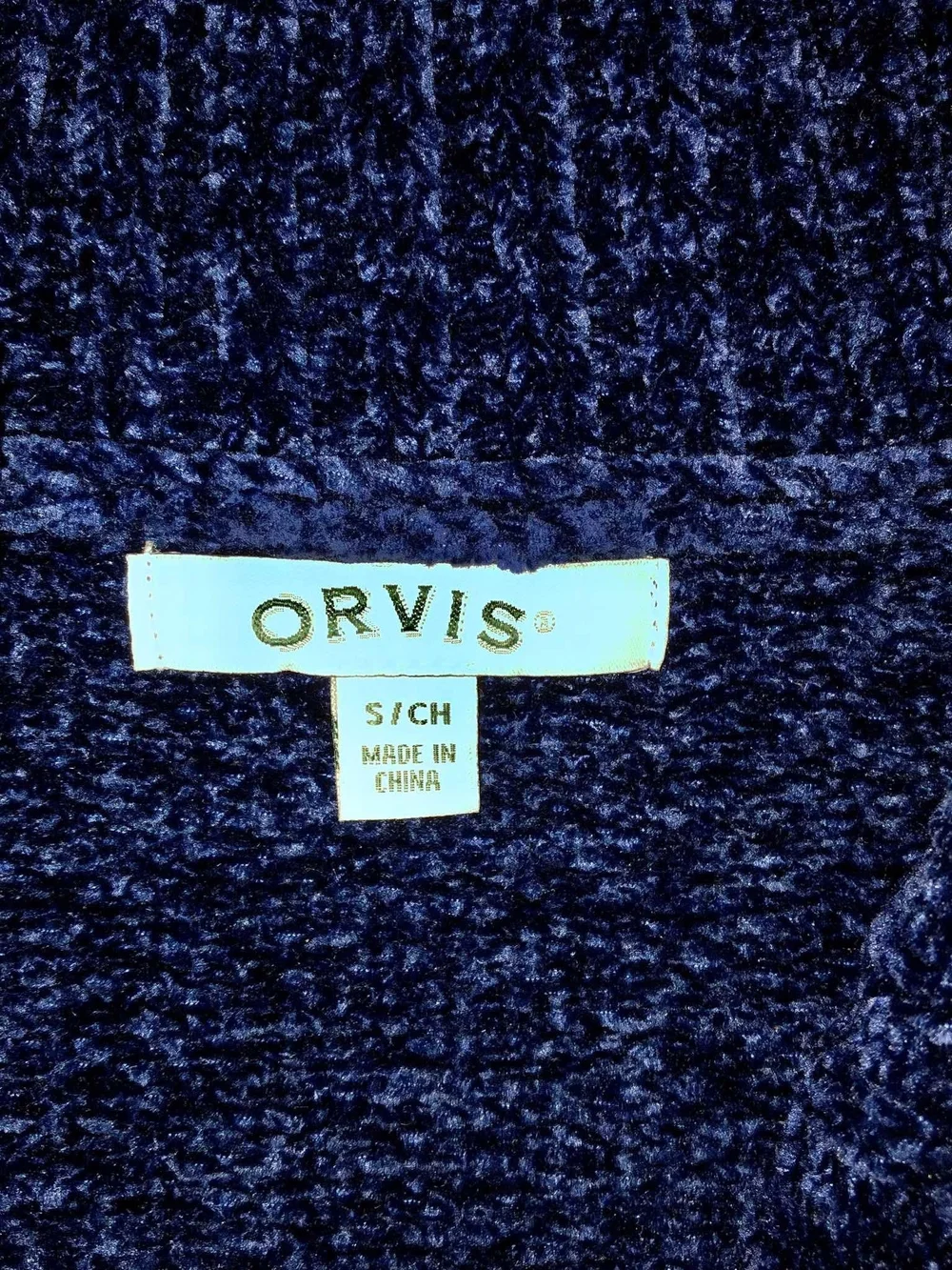Orvis Women's Chenille Shawl Collar Open Cardigan Sweater S